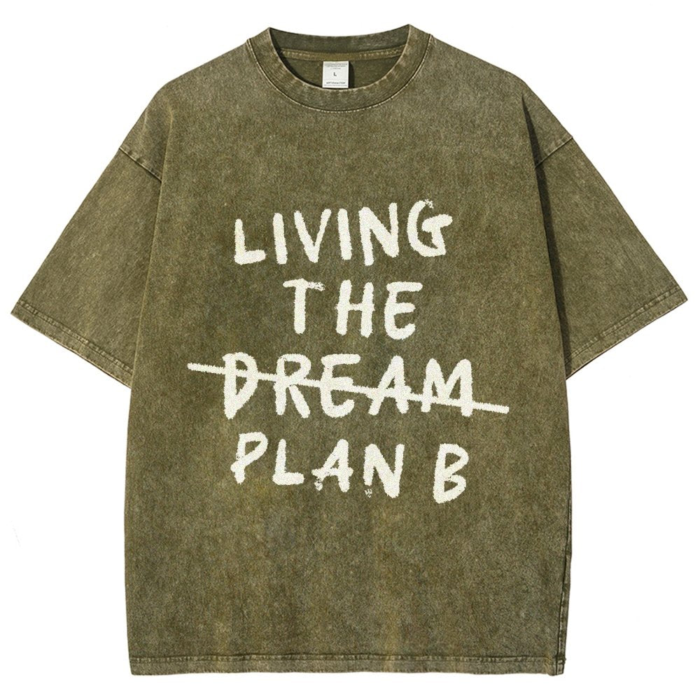 Living Plan B Vintage Distressed T-shirt