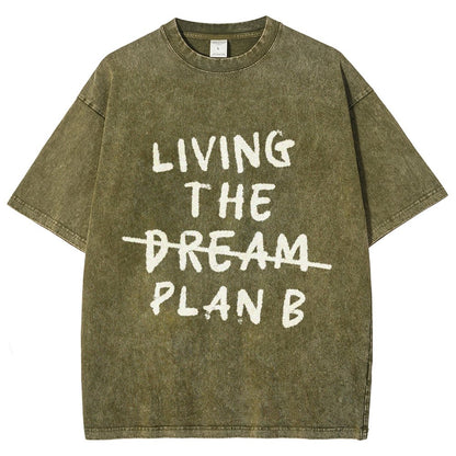 Living Plan B Vintage Distressed T-shirt