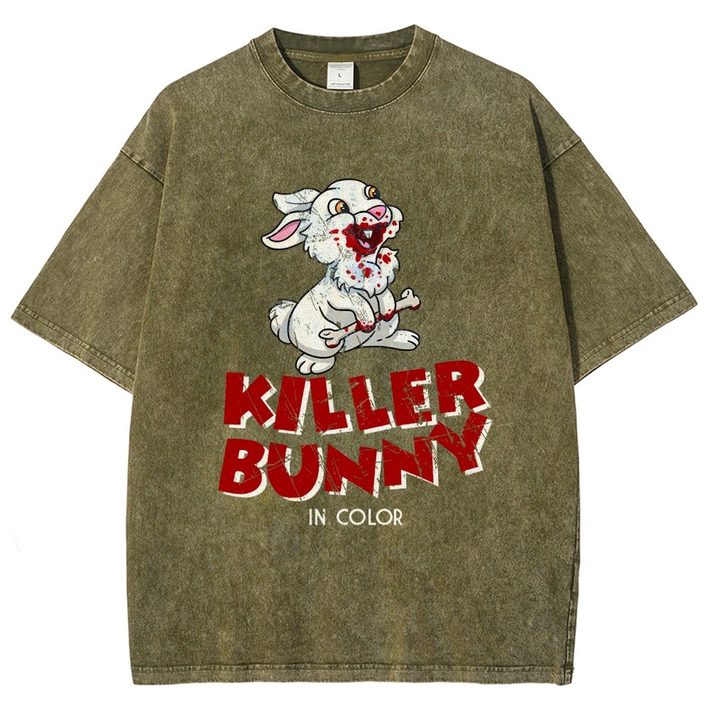 The Killer Bunny Vintage Distressed T-shirt