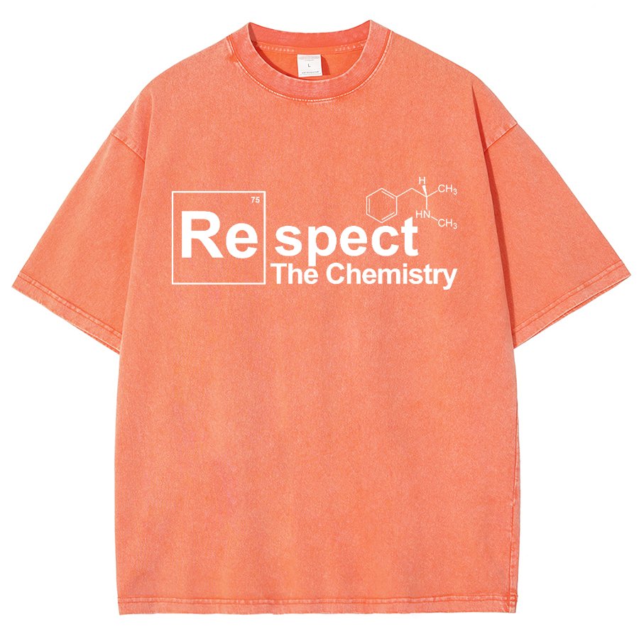 Respect The Chemistry Geeky Vintage Distressed T-shirt