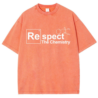 Respect The Chemistry Geeky Vintage Distressed T-shirt