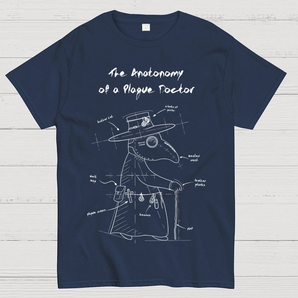 The Anatomy of a Plague Doctor Geek T-Shirt