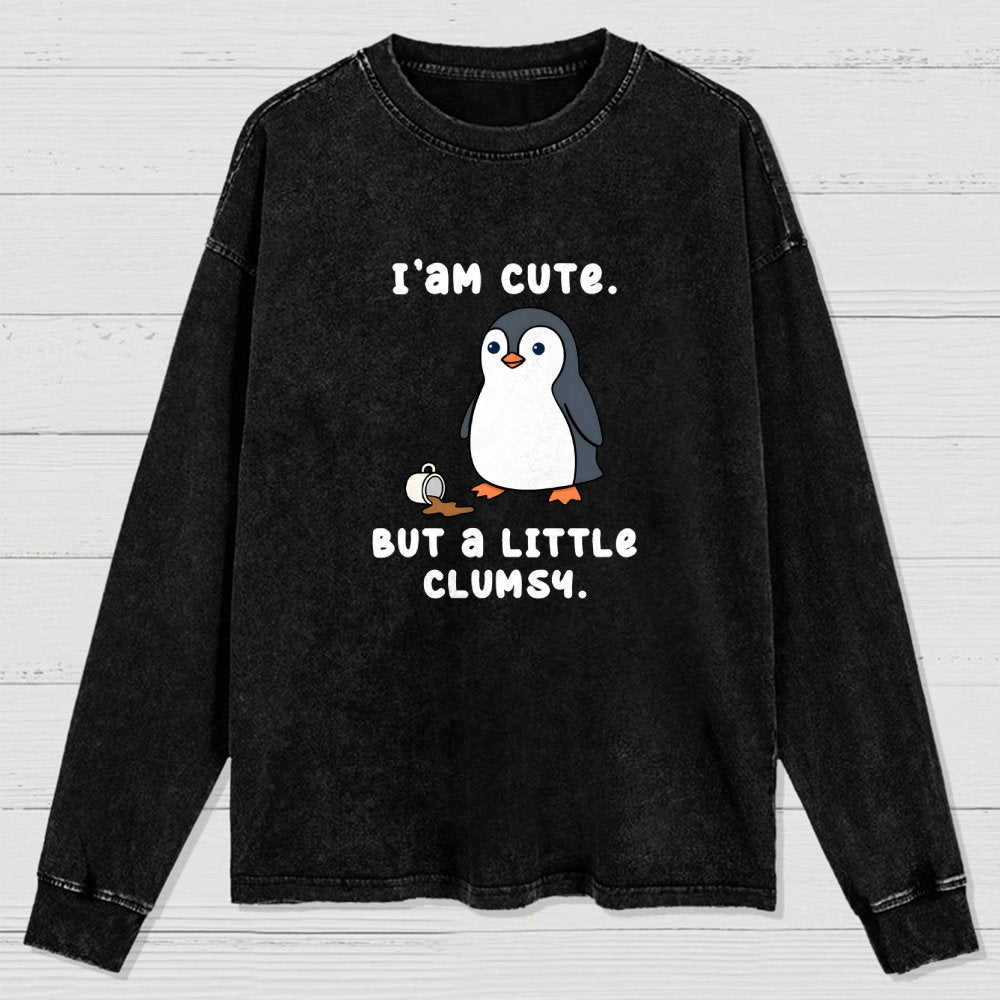 Little Clumsy Washed Long Sleeve Tee