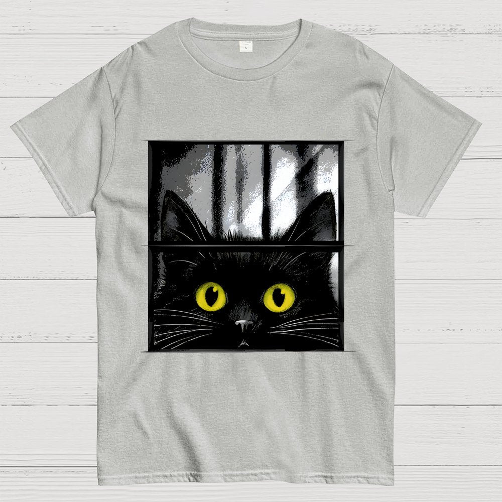 Creepy Cat Geek T-Shirt