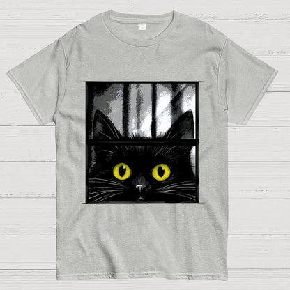 Creepy Cat Geek T-Shirt