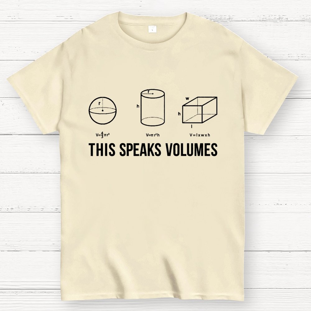 This Speaks Volumes Geometry Geek T-Shirt