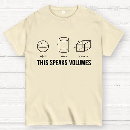 This Speaks Volumes Geometry Geek T-Shirt