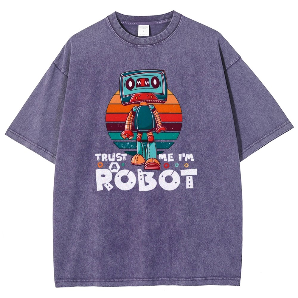 Trust Me I'm A Robot Vintage Distressed T-shirt