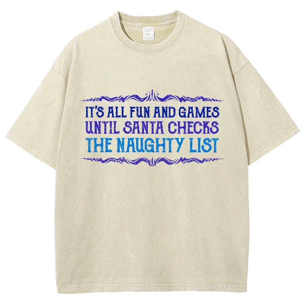 The Naughty List Vintage Distressed T-shirt