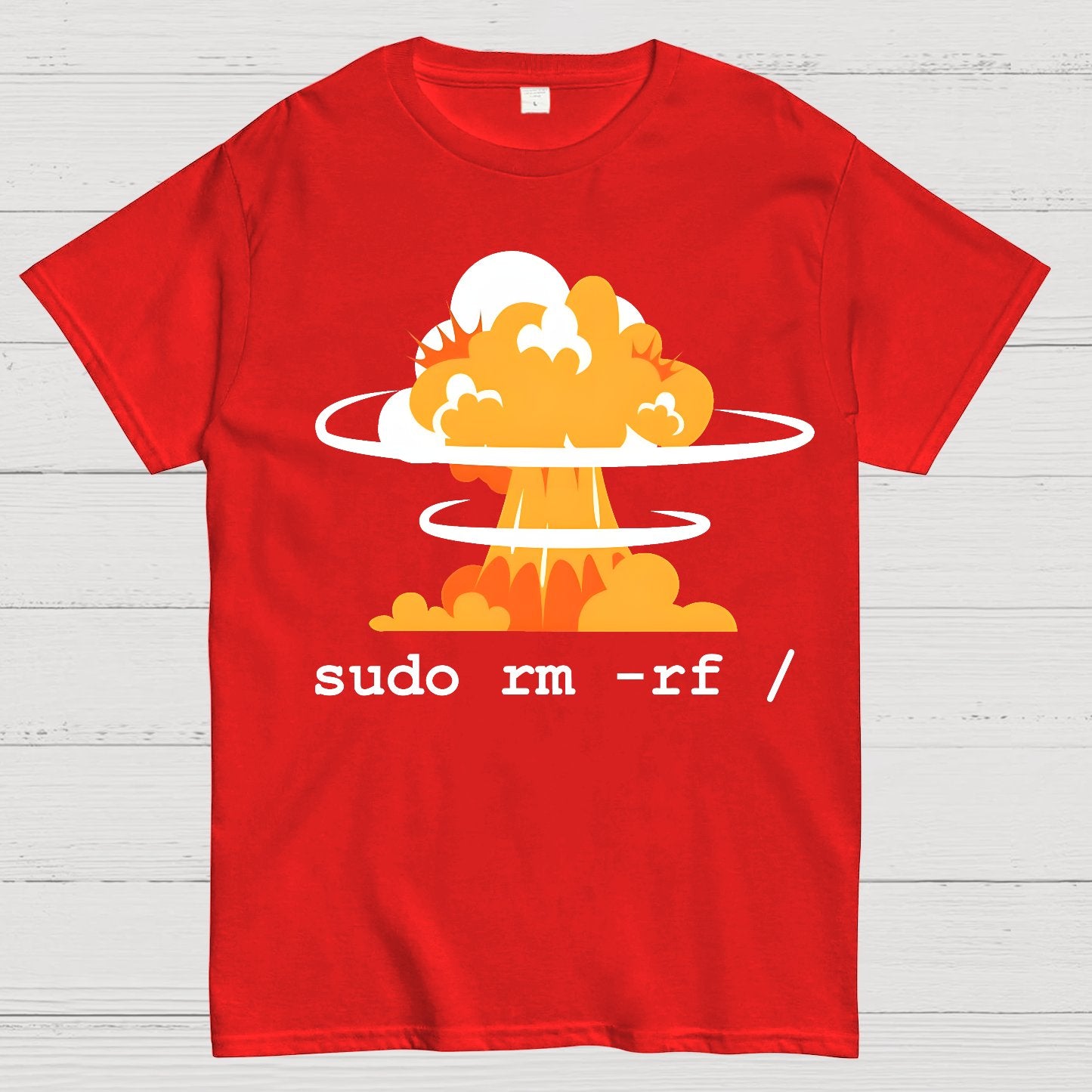 Linux - Funny Linux Command Sudo RM Geek T-Shirt