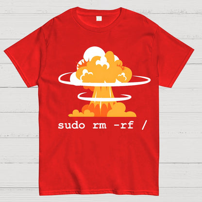 Linux - Funny Linux Command Sudo RM Geek T-Shirt