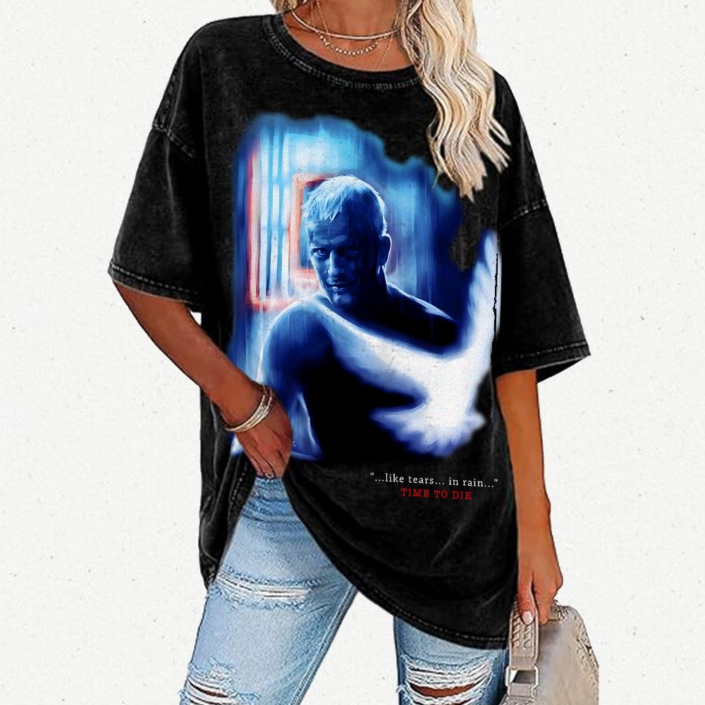 TIME TO DIE Vintage Distressed T-shirt