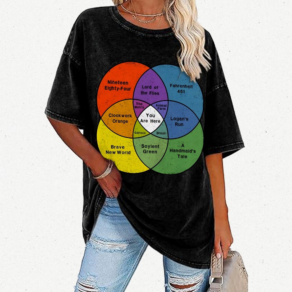 You Are Here Vintage Distressed T-shirt
