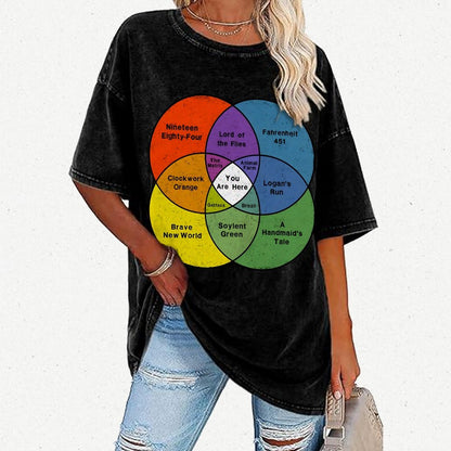 You Are Here Vintage Distressed T-shirt