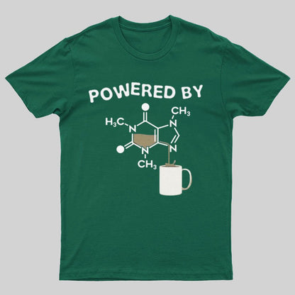 Powered By Caffeine Unisex Geek T-shirt