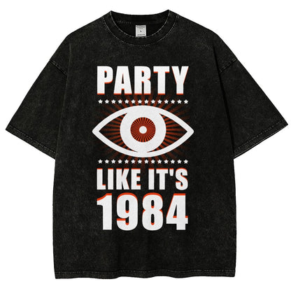 Big Brother is Watching You Party Vintage Distressed T-shirt