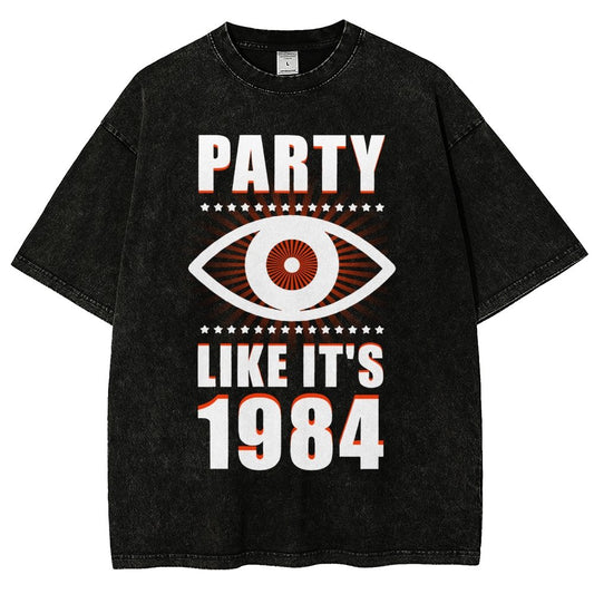 Big Brother is Watching You Party Vintage Distressed T-shirt