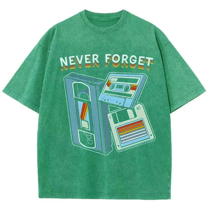 Never Forget Graphic Vintage Distressed T-shirt