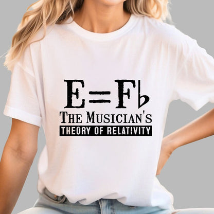 E Equals F Flat Theory of Relativity Geek T-Shirt