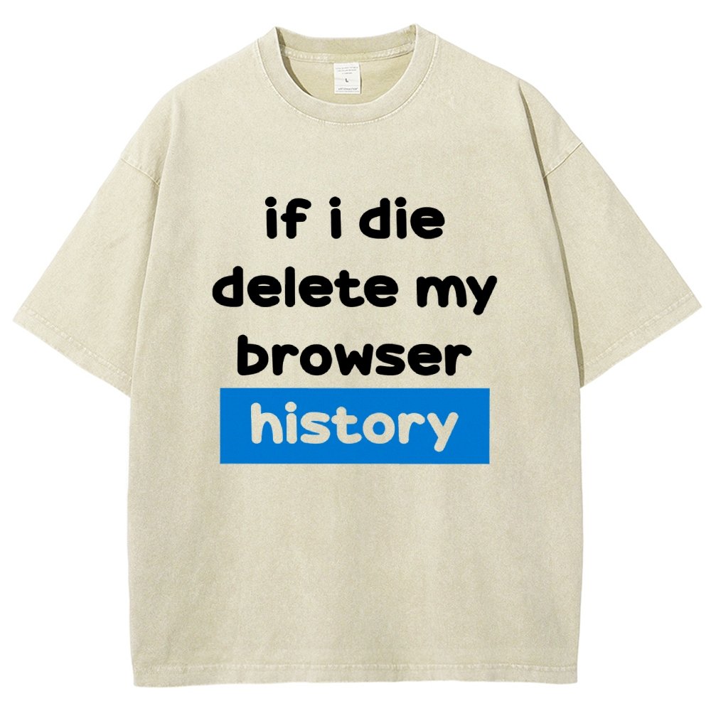 Delete my browswer history Vintage Distressed T-shirt