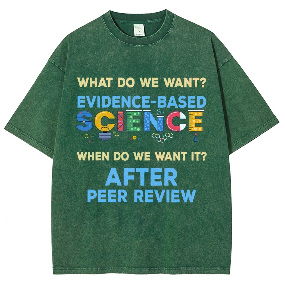 We want evidence-based Science Vintage Distressed T-shirt