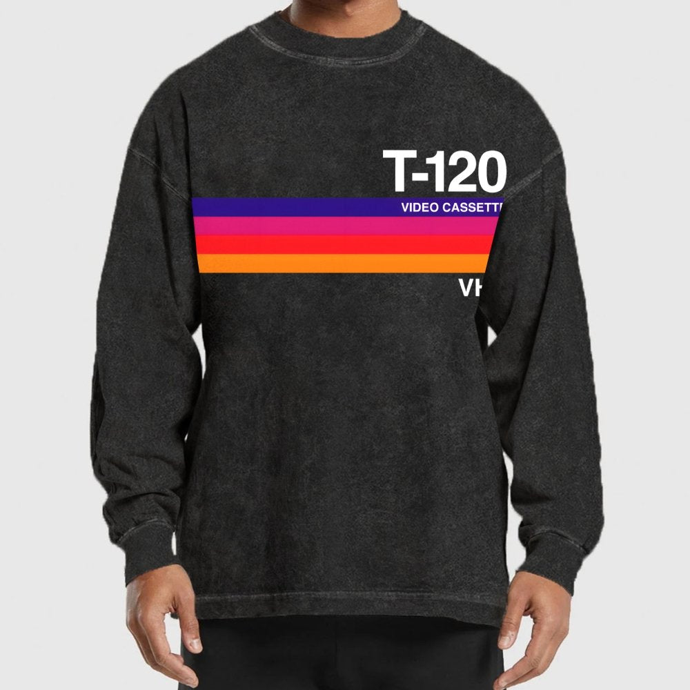 Dusk Video Cassette VHS Washed Long Sleeve Tee