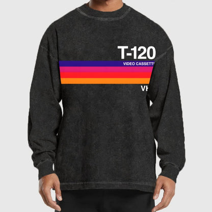 Dusk Video Cassette VHS Washed Long Sleeve Tee