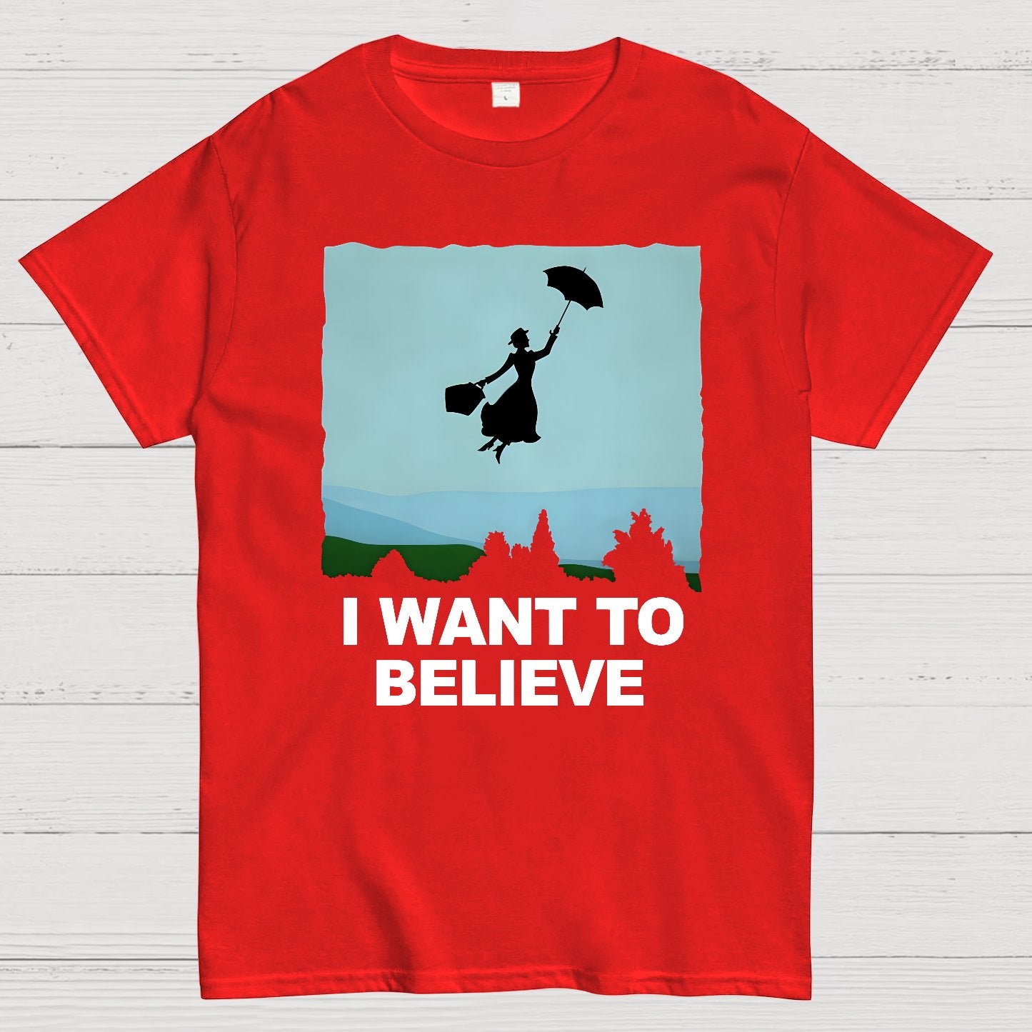 I Want To Believe Perfect Nanny Geek T-Shirt
