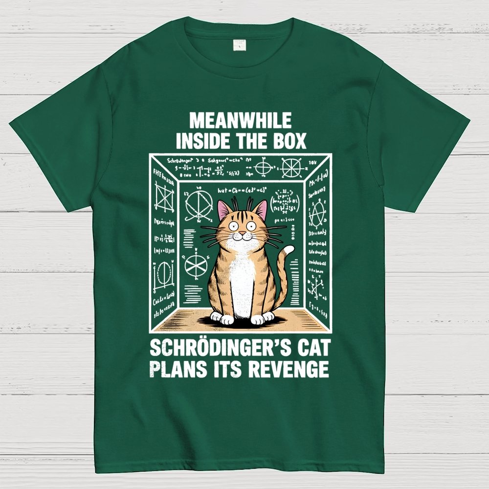 Schrodinger's Cat Escape Plan Geek T-Shirt