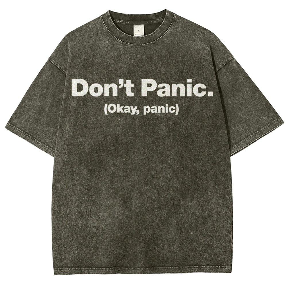 Okay Panic Vintage Distressed T-shirt