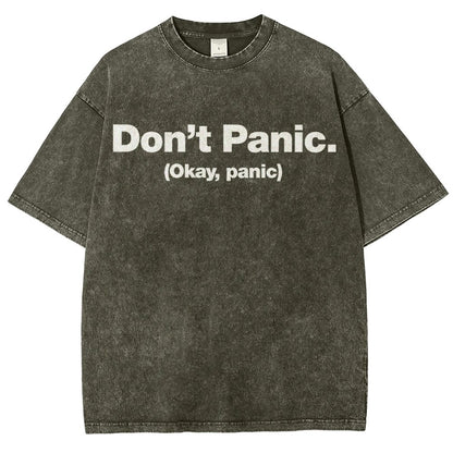 Okay Panic Vintage Distressed T-shirt