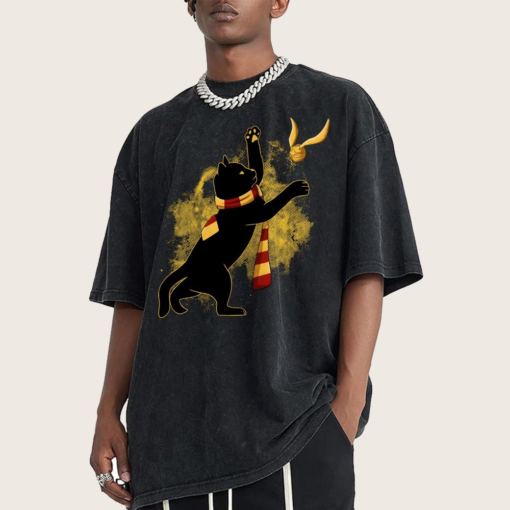 Harry Cat Vintage Distressed T-shirt