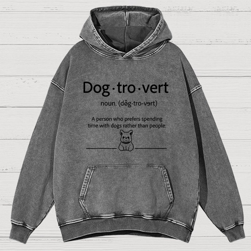 Dog-Tro-World Vintage Distressed Hoodie