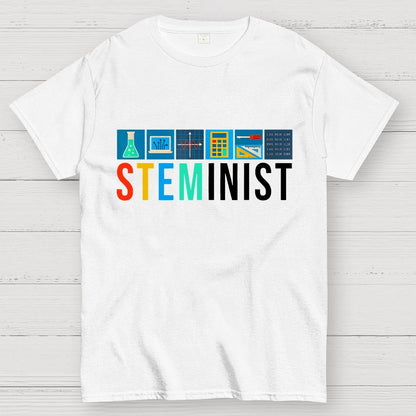 Steminist Science Technology Engineering Math STEM Unisex Geek T-Shirt