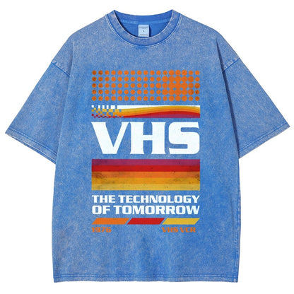 VHS Tech Vintage Distressed T-shirt