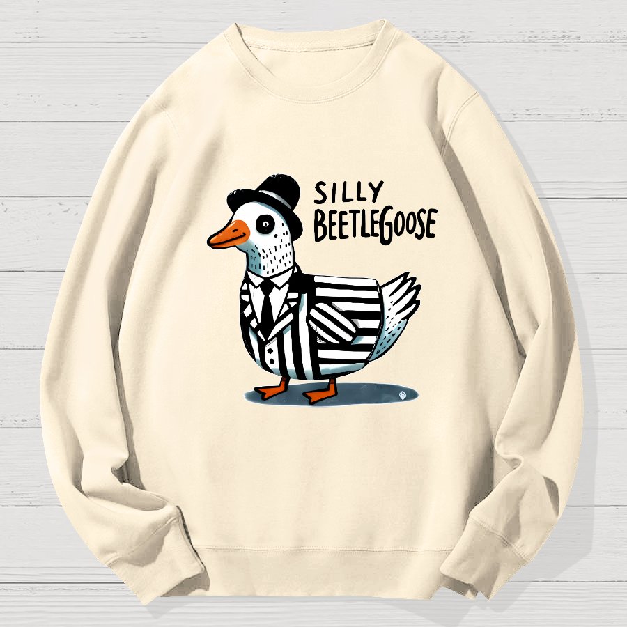 Beetle Goose Cotton Pullover Geek Cotton Sweatshirt