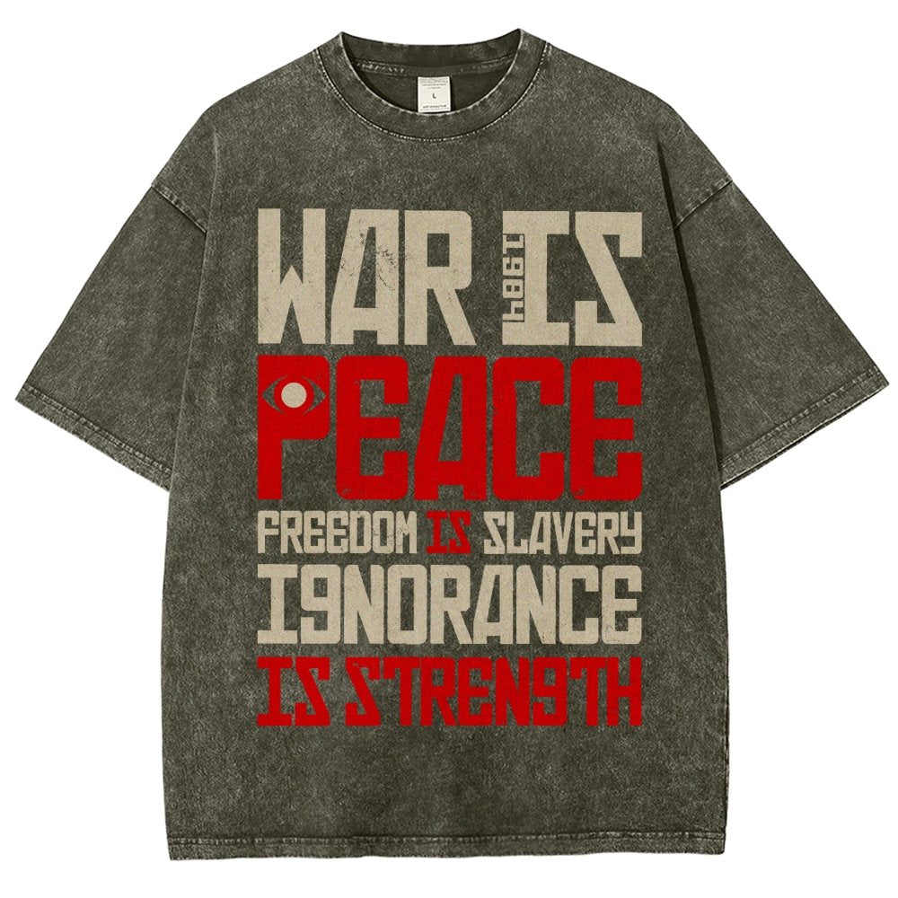 War is Peace  Vintage Distressed T-shirt