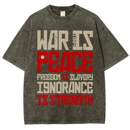 War is Peace  Vintage Distressed T-shirt