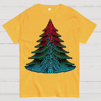 Binary Christmas Tree Geek T-Shirt