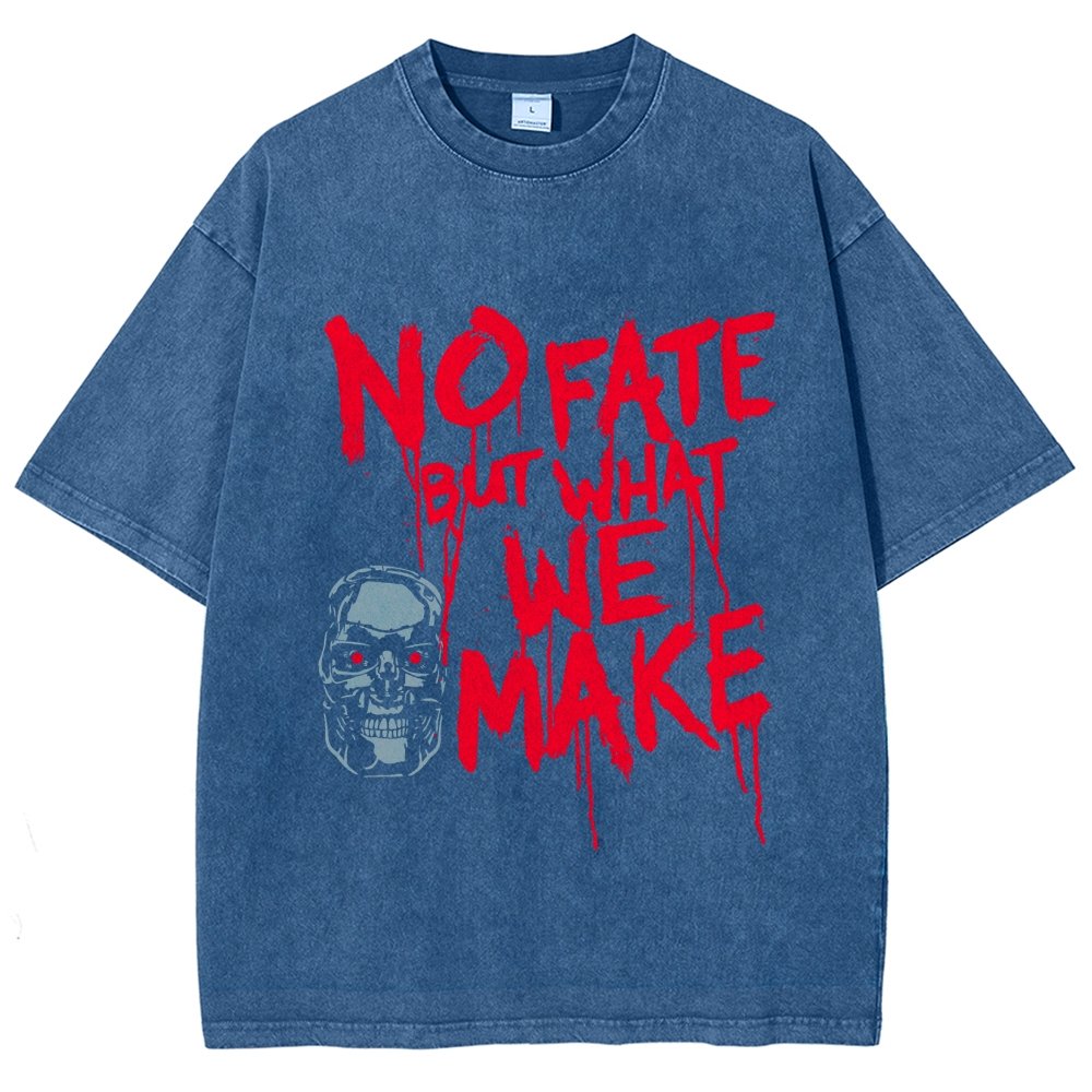 No Fate! Vintage Distressed T-shirt