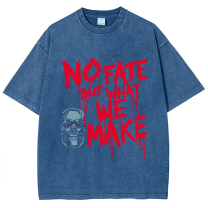 No Fate! Vintage Distressed T-shirt