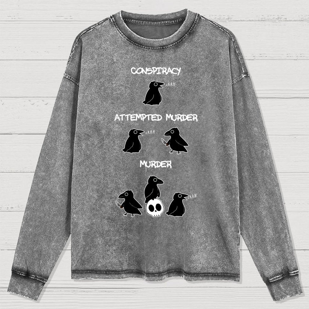 From Conspiracy To Murder Washed Long Sleeve Tee