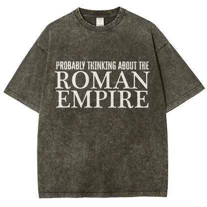 Probably Thinking About The Roman Empire Vintage Distressed T-shirt