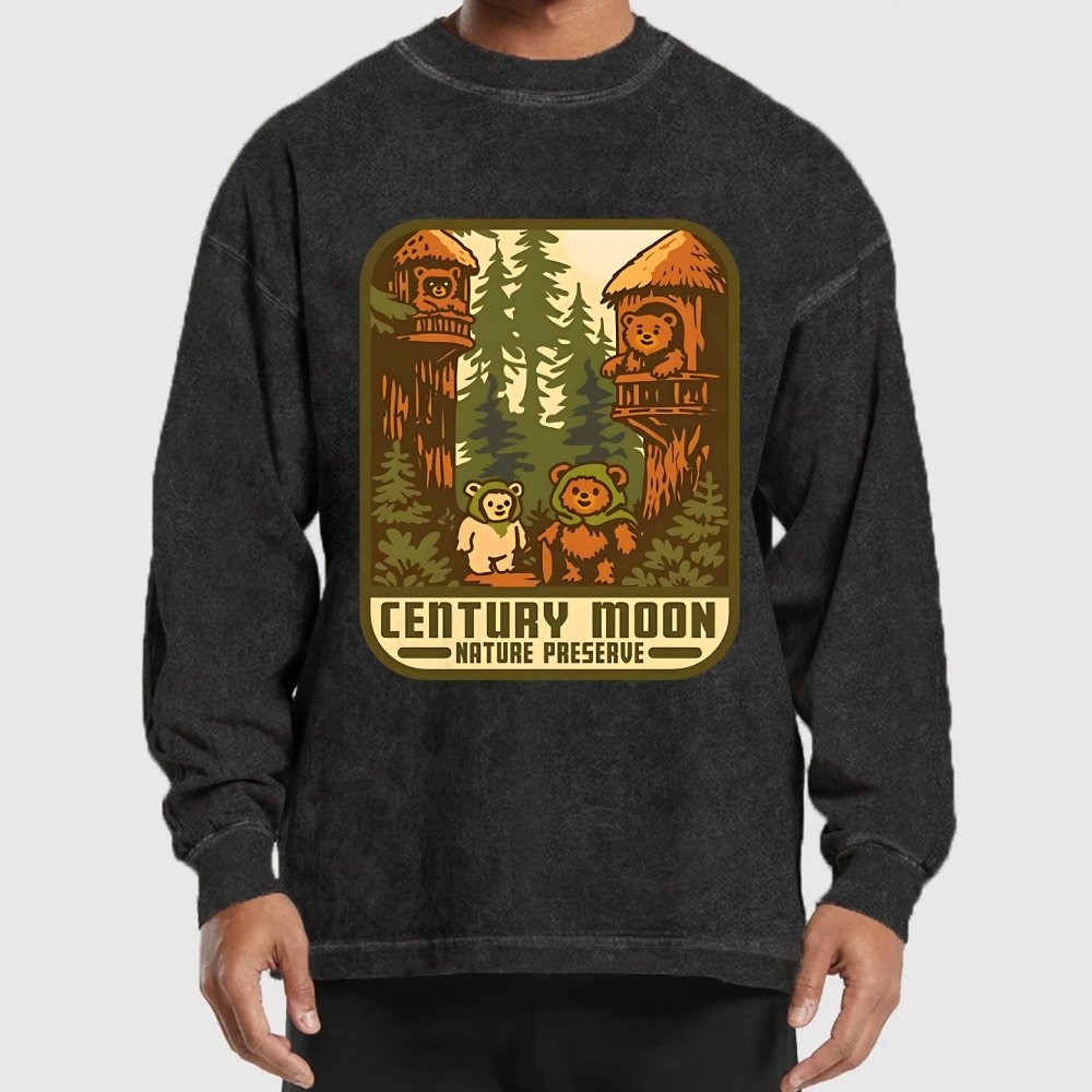 Century Moon Nature Preserve Washed Long Sleeve Tee