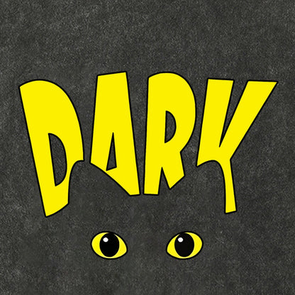 Dark Cat Funny Vintage Distressed T-shirt
