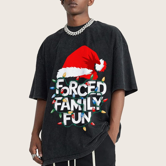Forced Family Fun Vintage Distressed T-shirt