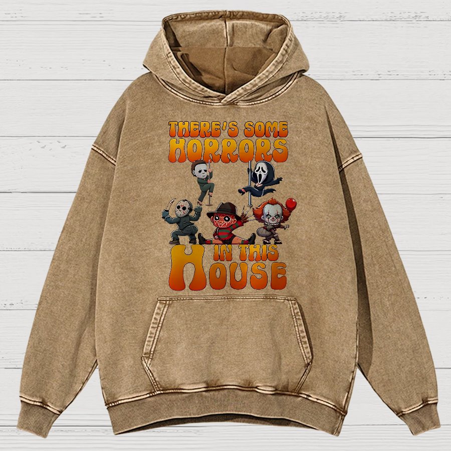 Horror Movie Halloween Vintage Distressed Hoodie