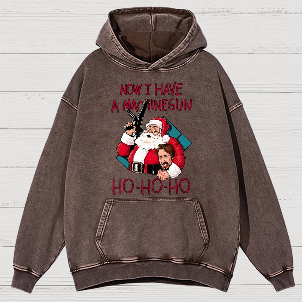 Ho-Ho-Ho Vintage Distressed Hoodie