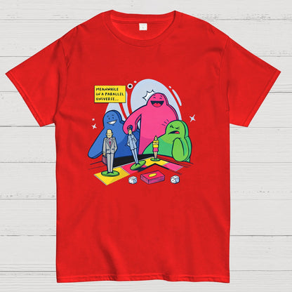 Meeples playing Board Games Geeky T-Shirt