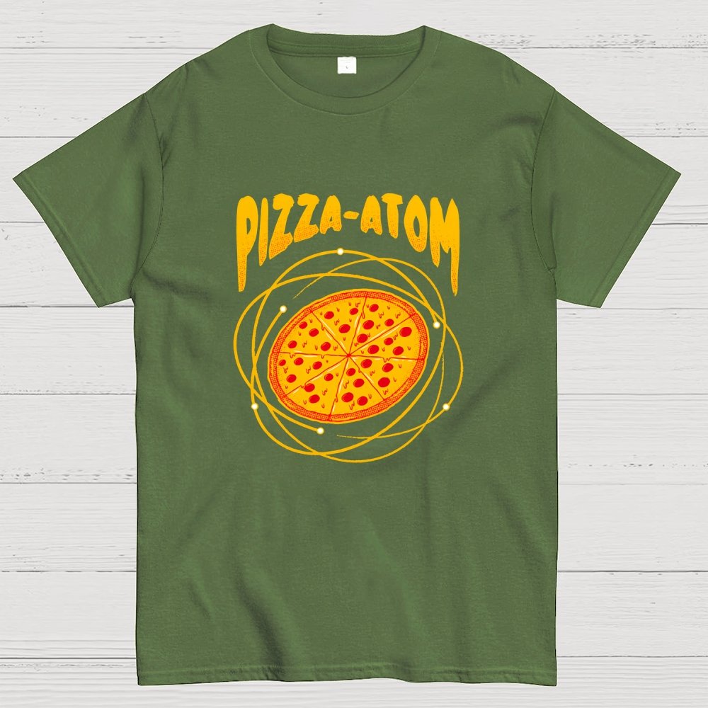 Pizza Atom Science Geek T-Shirt